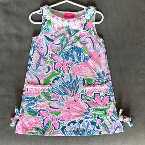 Lilly Pulitzer Girls Floral Sleeveless Dress, size XS 2-3